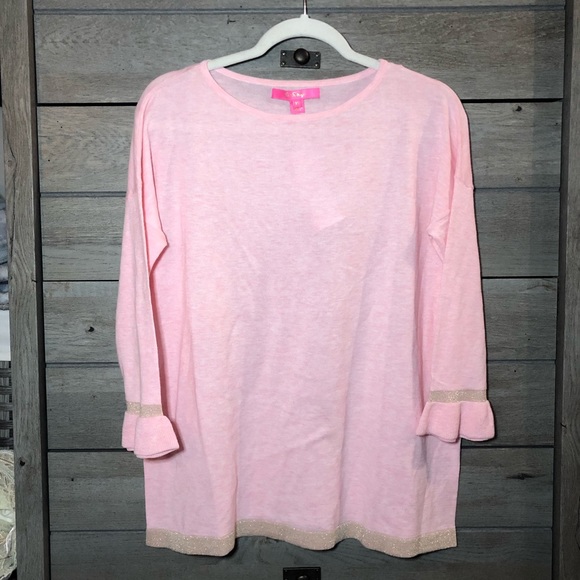 ❌SOLD❌Lily Pulitzer Charla Sweater Pink XS - Picture 3 of 6